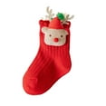 thumbnail image 1 of Girls Socks Autumn Toddler Cute Bow Crew Soft Kids Christmas Sock Soft Cotton Floor Socks, 1 of 6