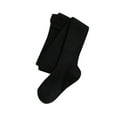 thumbnail image 1 of Girls Socks - Girls Cable Tights Knit Leggings Cotton Stockings School Comfort Fit for Toddlers - Kids Socks,Color:Black,Size:2-3 Years, 1 of 6
