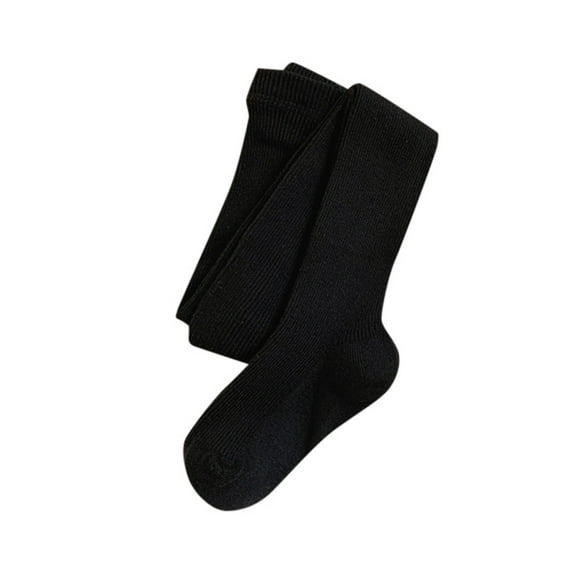 Girls Socks,Girls Cable Tights Knit Leggings Cotton Stockings School Comfort Fit for Toddlers,Kids Socks,Black,2-3 Years