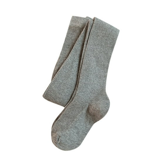 Girls Socks,Girls Cable Tights Knit Leggings Cotton Stockings School Comfort Fit for Toddlers,Kids Socks,Grey,2-3 Years