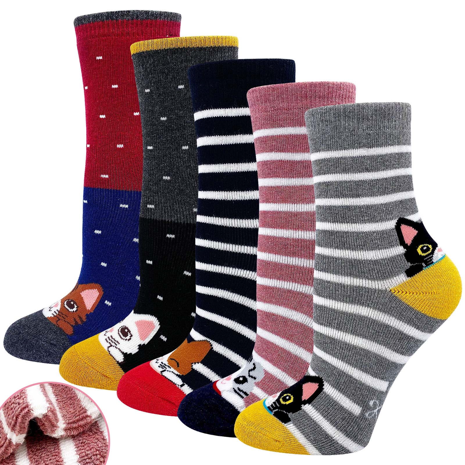 Girls Socks, LOFIR Thicken Kids Socks, Winter Warm Cute Cartoon Toddler