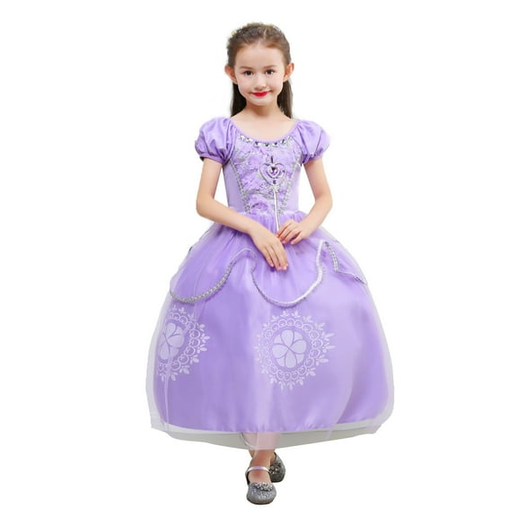 Girls Sophia Princess Dress Female Christmas Party Costume Fancy Dress up