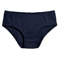 thumbnail image 1 of Made in USA Soft Cotton Girls Briefs Underwear | Navy, 1 of 2