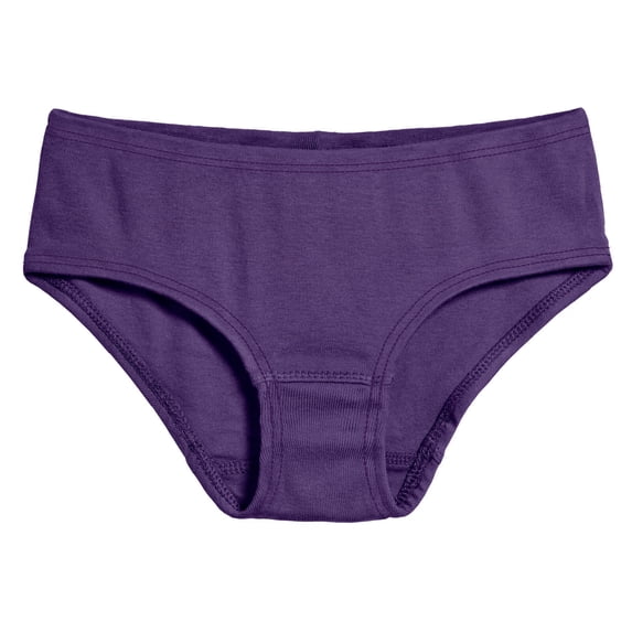 Made in USA Soft Cotton Girls Briefs Underwear | Purple