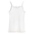 thumbnail image 1 of Made in USA Girls Soft Cotton Camisole | White, 1 of 5