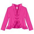 thumbnail image 1 of Girls Soft Cotton Jersey Ruffle Cardigan, 1 of 9