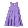 thumbnail image 1 of Girls Soft Cotton Jersey Tiered Tank Dress | Deep Purple, 1 of 3