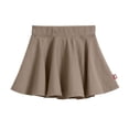 thumbnail image 1 of Made in USA Girls Soft Cotton Jersey Twirly Skirt | Dark Khaki, 1 of 5