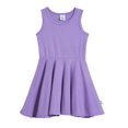 thumbnail image 1 of Made in USA Girls Soft Cotton Jersey Twirly Tank Dress | Deep Purple, 1 of 5