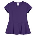 thumbnail image 1 of Made in USA Girls Soft Cotton Short Sleeve Peplum, 1 of 11
