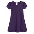 thumbnail image 1 of Made in USA Girls Soft Cotton Short Sleeve Puff Sleeve Dress, 1 of 10