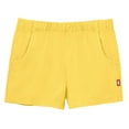 thumbnail image 1 of Made in USA Girls Soft Cotton UPF 50+ Jersey Pocket Shorts | Yellow, 1 of 5