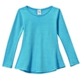 thumbnail image 1 of Girls Soft Cozy Thermal Long Sleeve Tunic | Turquoise, 1 of 5