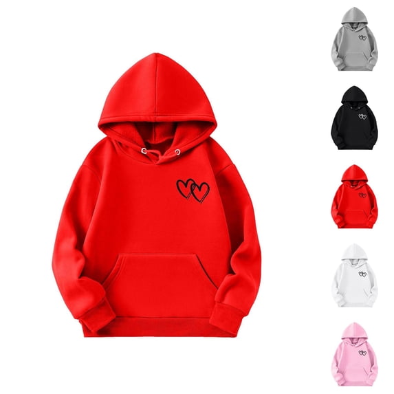 Girls Soft Graphic Hoodie Sweatshirt Long Sleeve Pullover Crewneck Cute Top for Kids Everyday Fashion