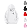 thumbnail image 1 of Girls Soft Graphic Hoodie Sweatshirt Long Sleeve Pullover Crewneck Cute Top for Kids Everyday Fashion, 1 of 4