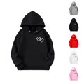 thumbnail image 1 of Girls Soft Graphic Hoodie Sweatshirt Long Sleeve Pullover Crewneck Cute Top for Kids Everyday Fashion, 1 of 4