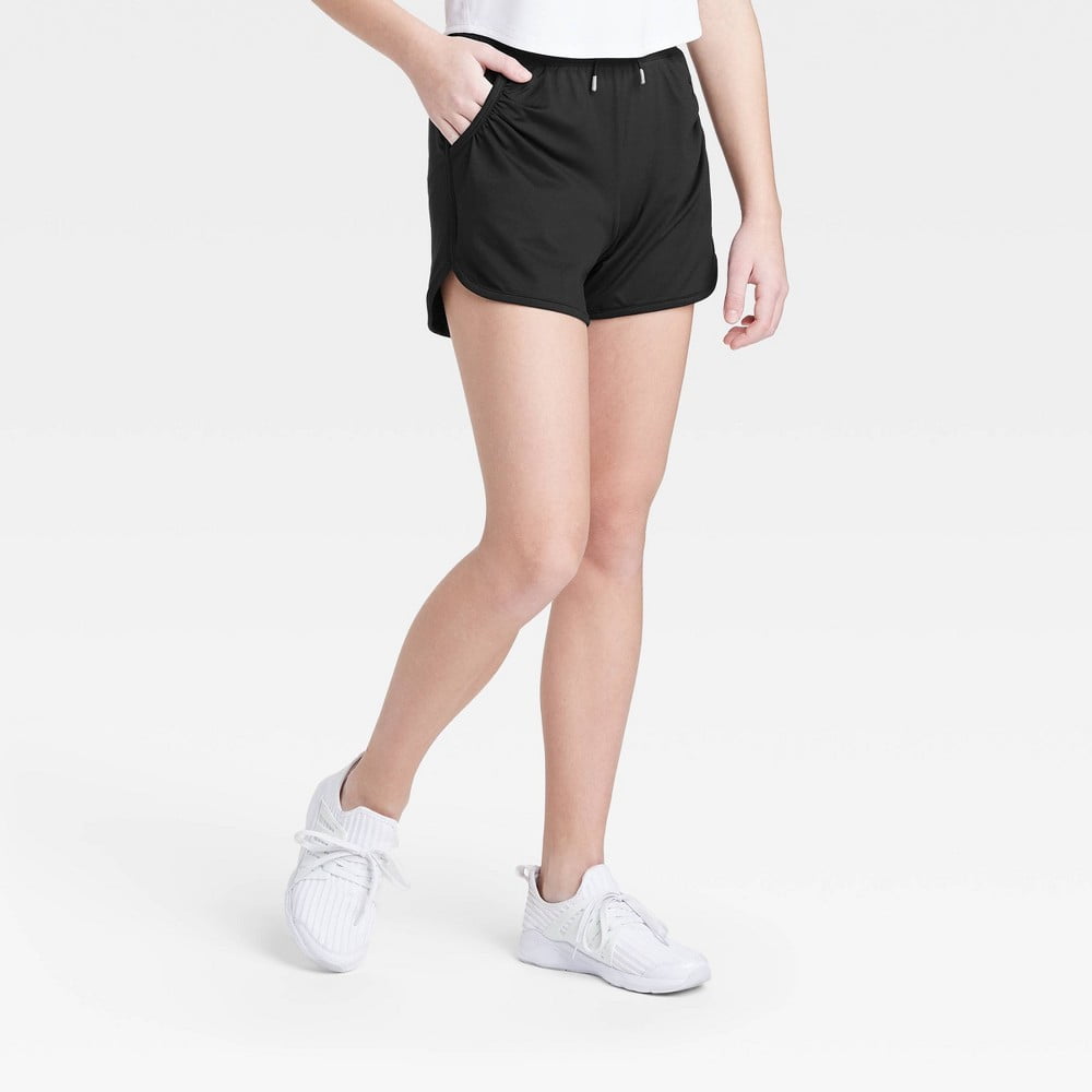 Girls' Core Bike Shorts - All In Motion™ Black XS