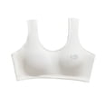 thumbnail image 1 of Girls Soft Training Bras Training Bras for Girls Seamless Cami Bralettes Cropped Sports Soft Stretchy Underwear Vests White One Size, 1 of 2