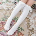thumbnail image 1 of Girls' Soft Twisted Cotton Socks – Cute & Warm Everyday Ankle Socks,White,One Size,Dailypoc, 1 of 2