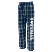 Girls Softball Columbia Blue Flannel Pants (Youth Medium 10/12)