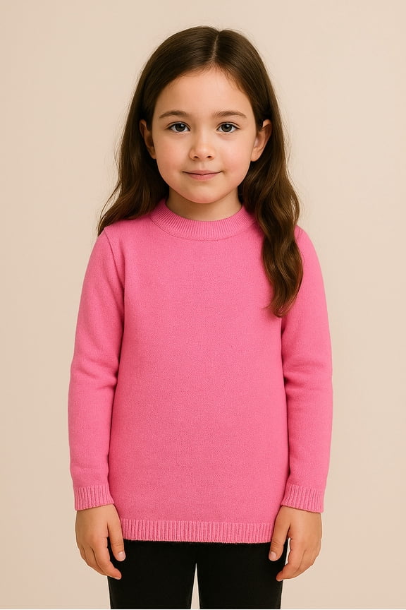 Girls' Solid Pullover