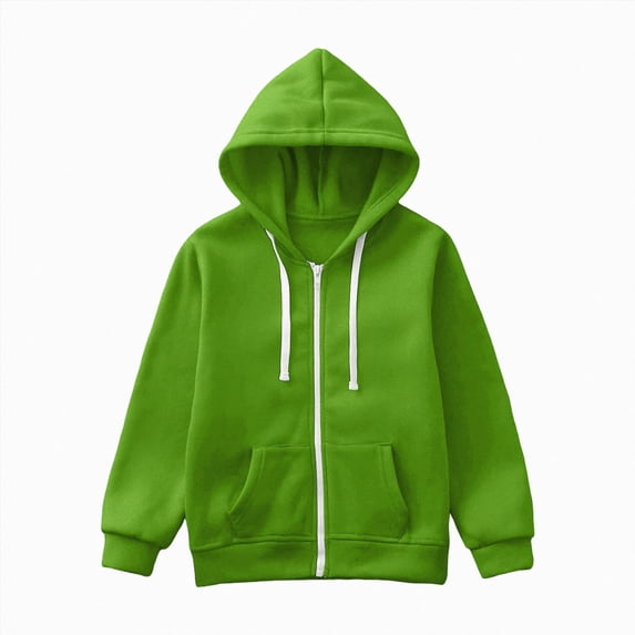 Girls Solid Soft Hooded Sweatshirt Classic Oversized Hoodies Loose Pullover Sweatshirts with Pocket,6-12 Months 12-24 Months 2t 3t 4t 5t 6t 7t 8t 9t Children Green 7-8 Years