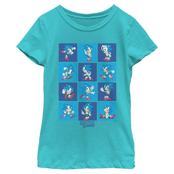 Girls Sonic the Hedgehog Classic Poses T Shirt