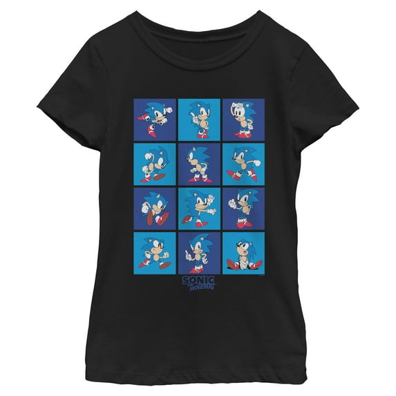 Girls Sonic the Hedgehog Classic Poses T Shirt