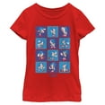 thumbnail image 1 of Girls Sonic the Hedgehog Classic Poses T Shirt, 1 of 5