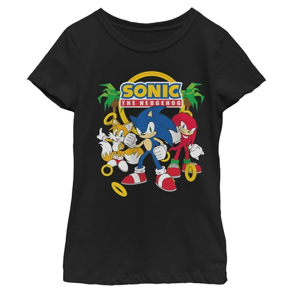 Girls Sonic the Hedgehog Classic Trio Pose T Shirt