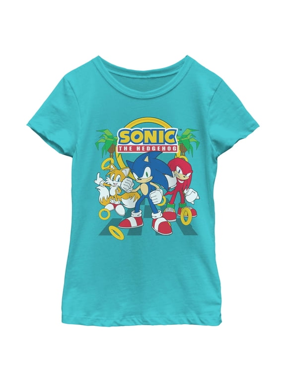 Girls Sonic the Hedgehog Classic Trio Pose T Shirt