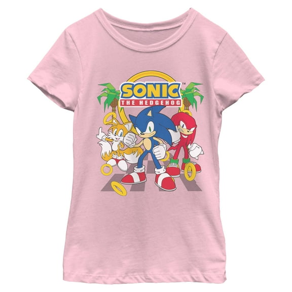 Girls Sonic the Hedgehog Classic Trio Pose T Shirt