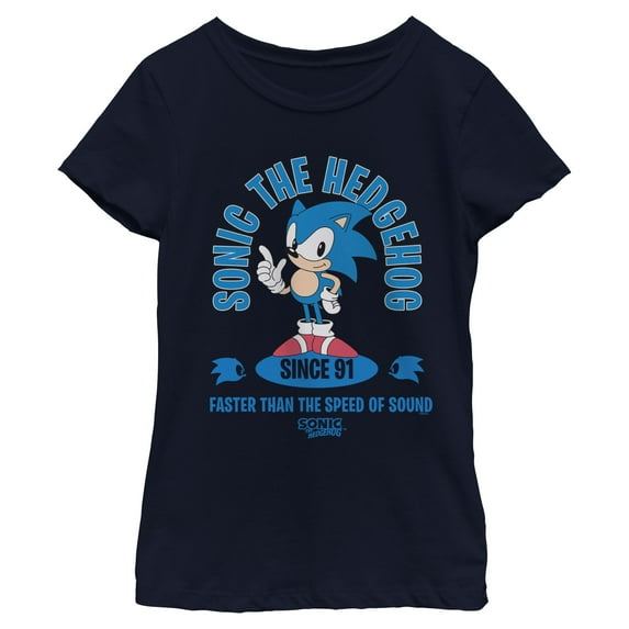Girls Sonic the Hedgehog Faster Than the Speed of Sound T Shirt