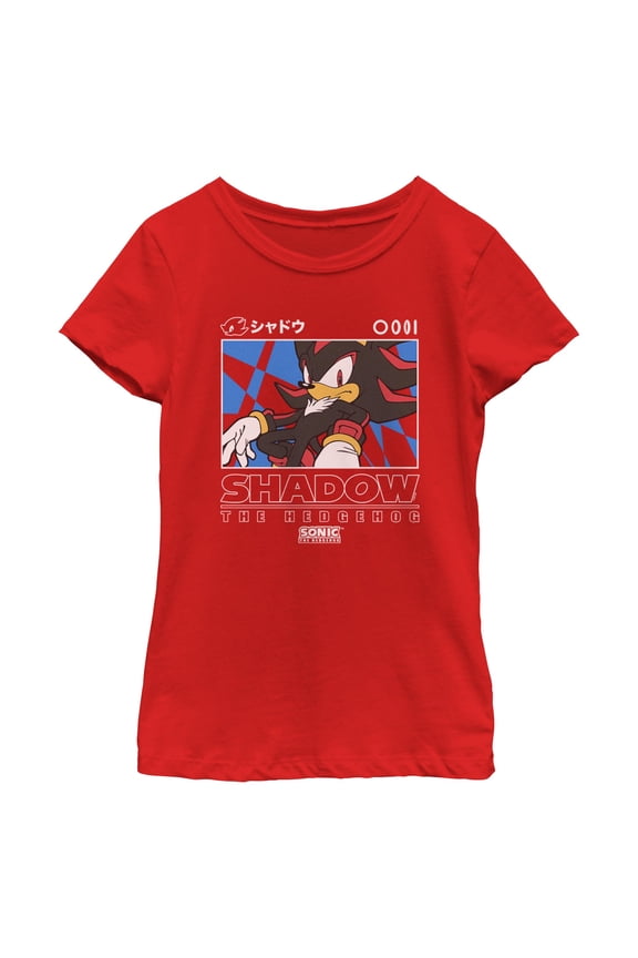 Girls Sonic the Hedgehog Shadow Portrait T Shirt