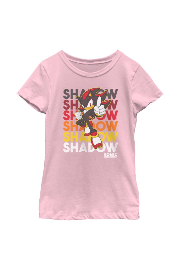 Girls Sonic the Hedgehog Shadow Stack T Shirt