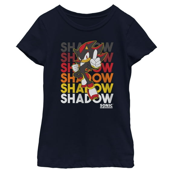 Girls Sonic the Hedgehog Shadow Stack T Shirt
