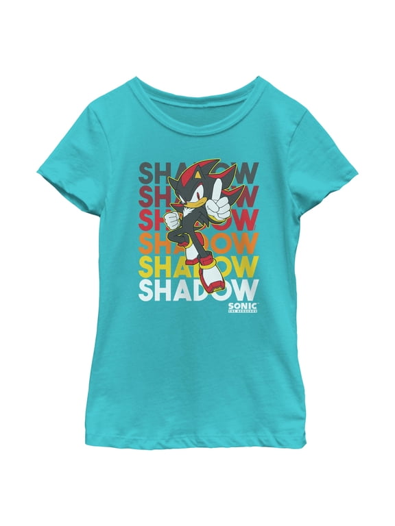 Girls Sonic the Hedgehog Shadow Stack T Shirt