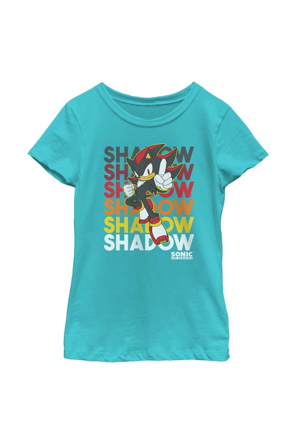 Girls Sonic the Hedgehog Shadow Stack T Shirt