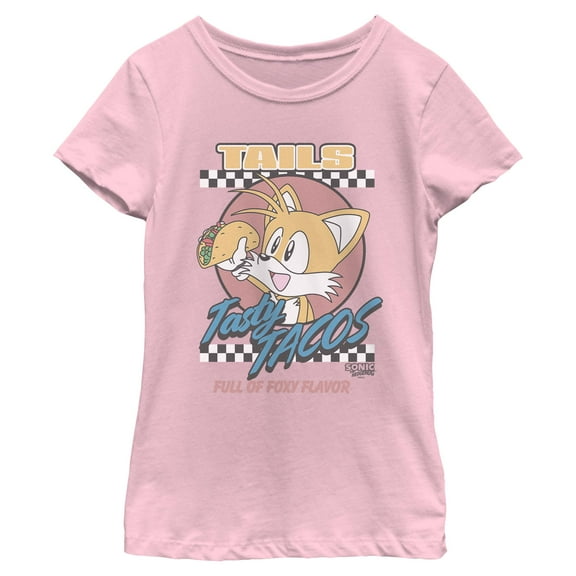 Girls Sonic the Hedgehog Tails Tasty Tacos T Shirt