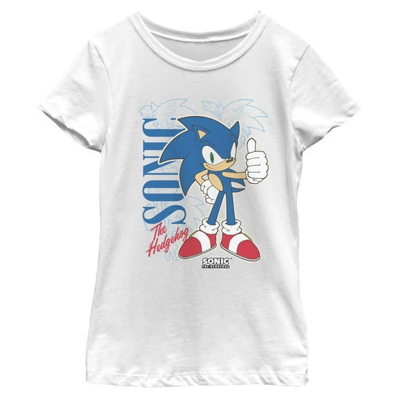 Girls Sonic the Hedgehog Thumbs Up T Shirt