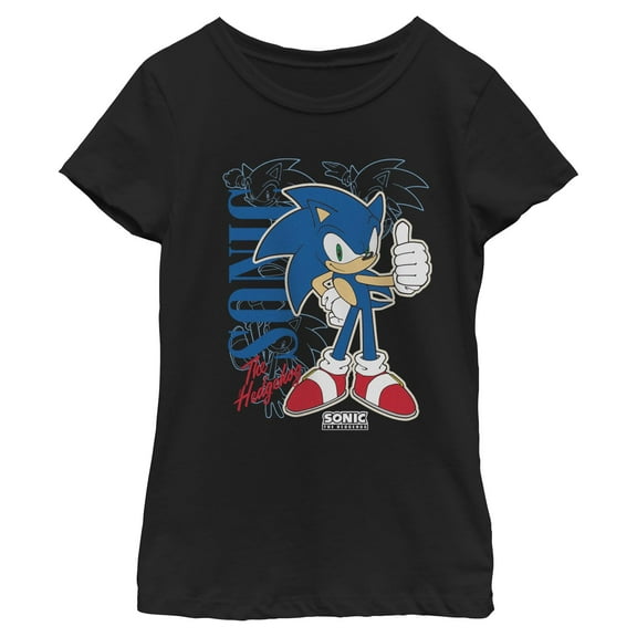 Girls Sonic the Hedgehog Thumbs Up T Shirt