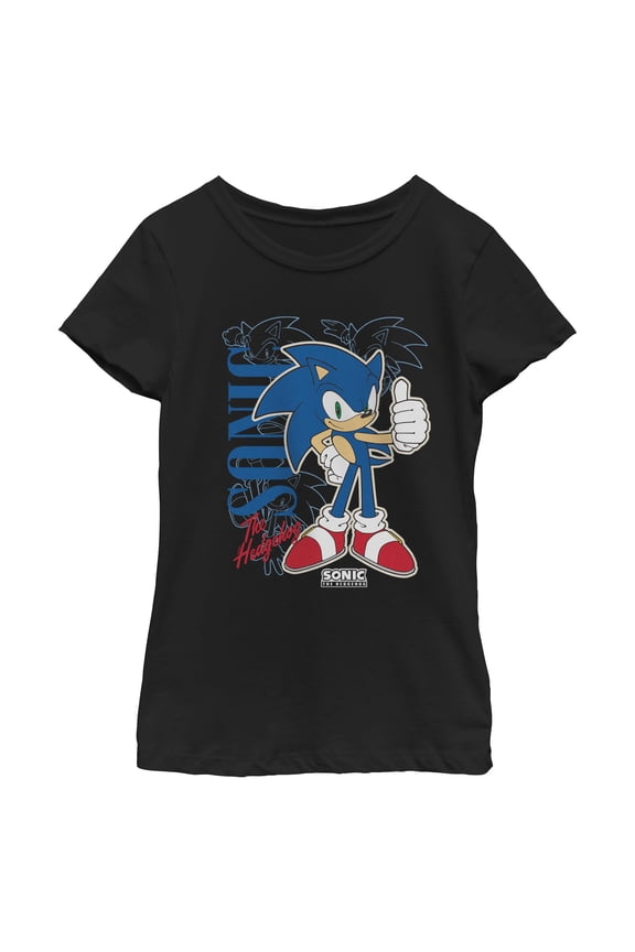 Girls Sonic the Hedgehog Thumbs Up T Shirt