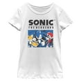 thumbnail image 1 of Girls Sonic the Hedgehog Trio Group Shot T Shirt, 1 of 4