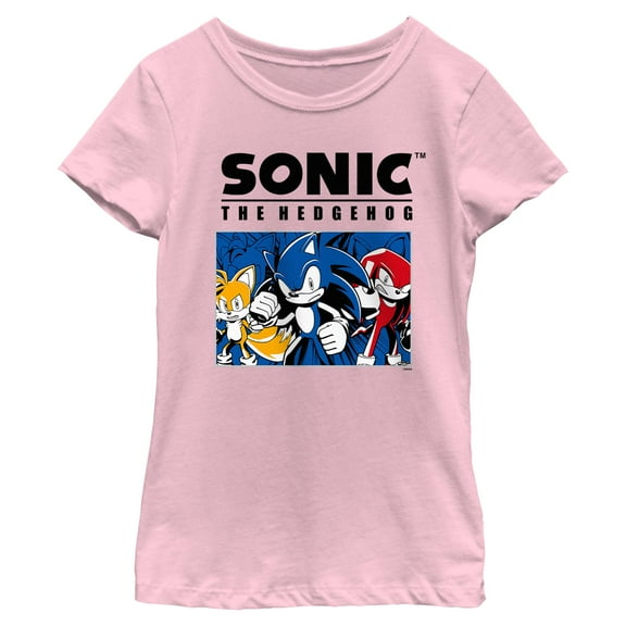 Girls Sonic the Hedgehog Trio Group Shot T Shirt