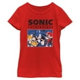 thumbnail image 1 of Girls Sonic the Hedgehog Trio Group Shot T Shirt, 1 of 5