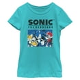 thumbnail image 1 of Girls Sonic the Hedgehog Trio Group Shot T Shirt, 1 of 4