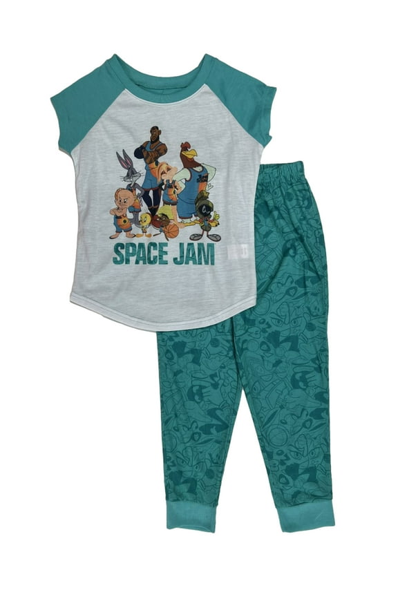 Girls Space Jam A New Legacy Tune Squad Looney Tunes 2pc Pajama Sleep Set S