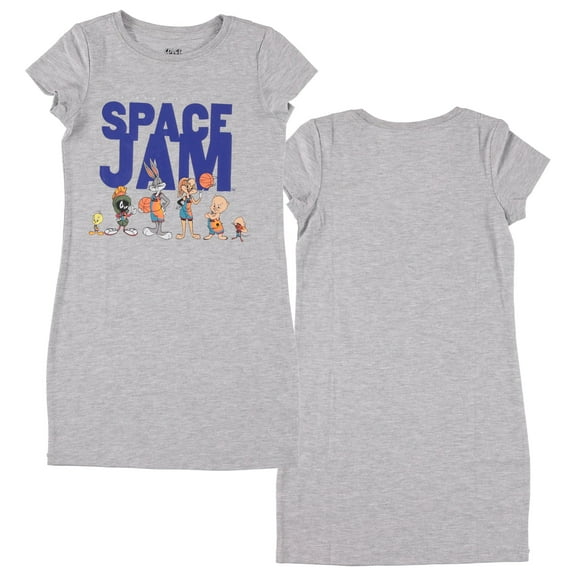 Girls' Space Jam T-Shirt Dress - Lola Bunny, Bugs Bunny, Tweety T-Shirt Dress