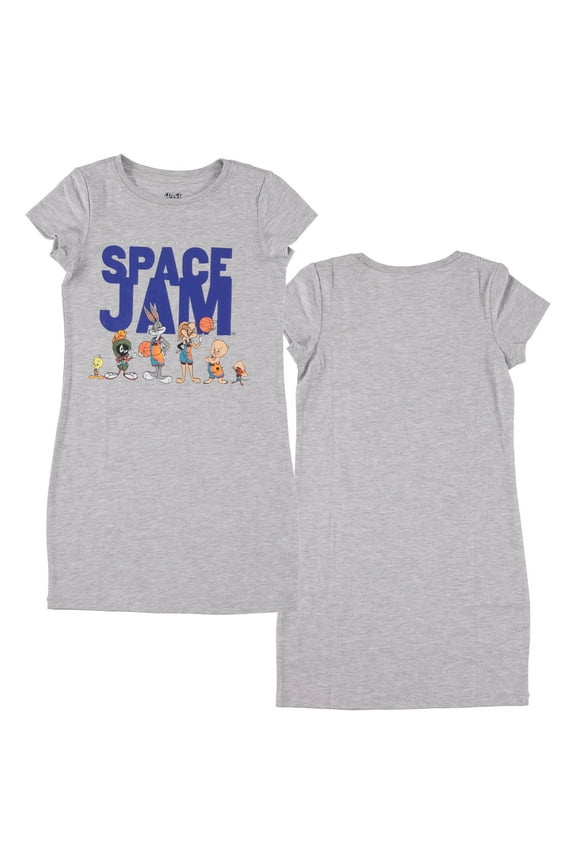 Girls' Space Jam T-Shirt Dress - Lola Bunny, Bugs Bunny, Tweety T-Shirt Dress