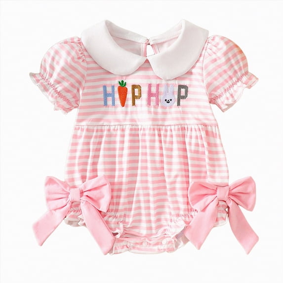 Girls Spaghetti Strap Bodysuit Sleeveless Comfortable Sweet Prints Tank Top 0-24 Months 2t 3t 4t One-Pieces Pack of Summer Baby Clothes Outfit Gibobby,6-12 Months,Pink